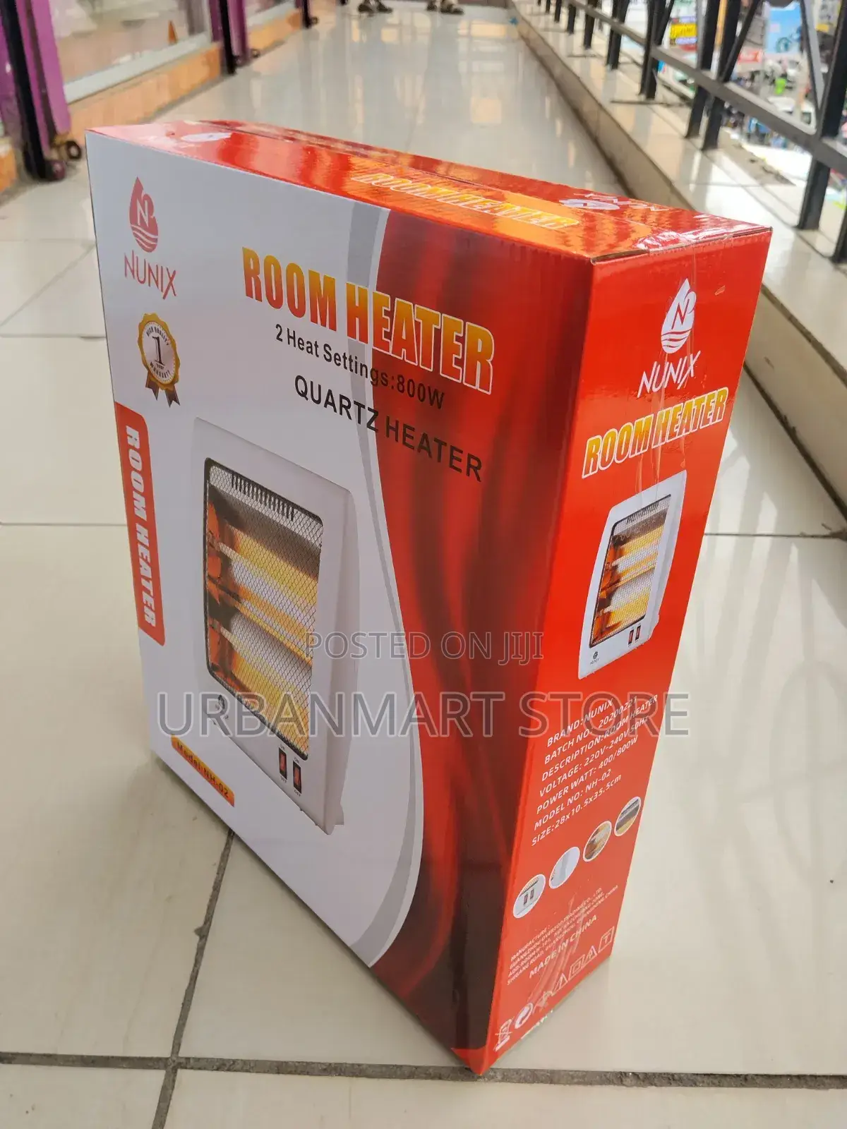 Nunix Nh-02 Room Heater With Safety Protection