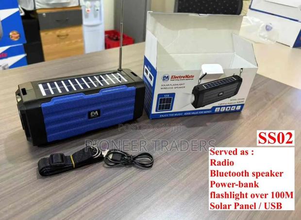 Electromate Solar Flashlight Wireless Robot Speaker