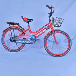 Speedkings Kids Bicycle 20 Inch – Red With Basket Rear Carrier