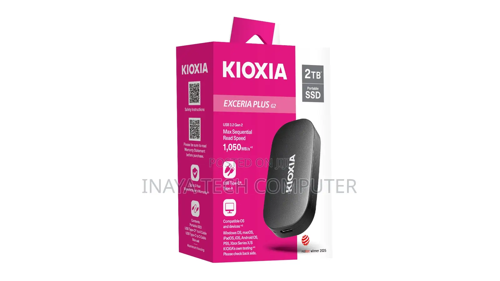 Kioxia Exceria Plus G2 2tb Portable External SSD