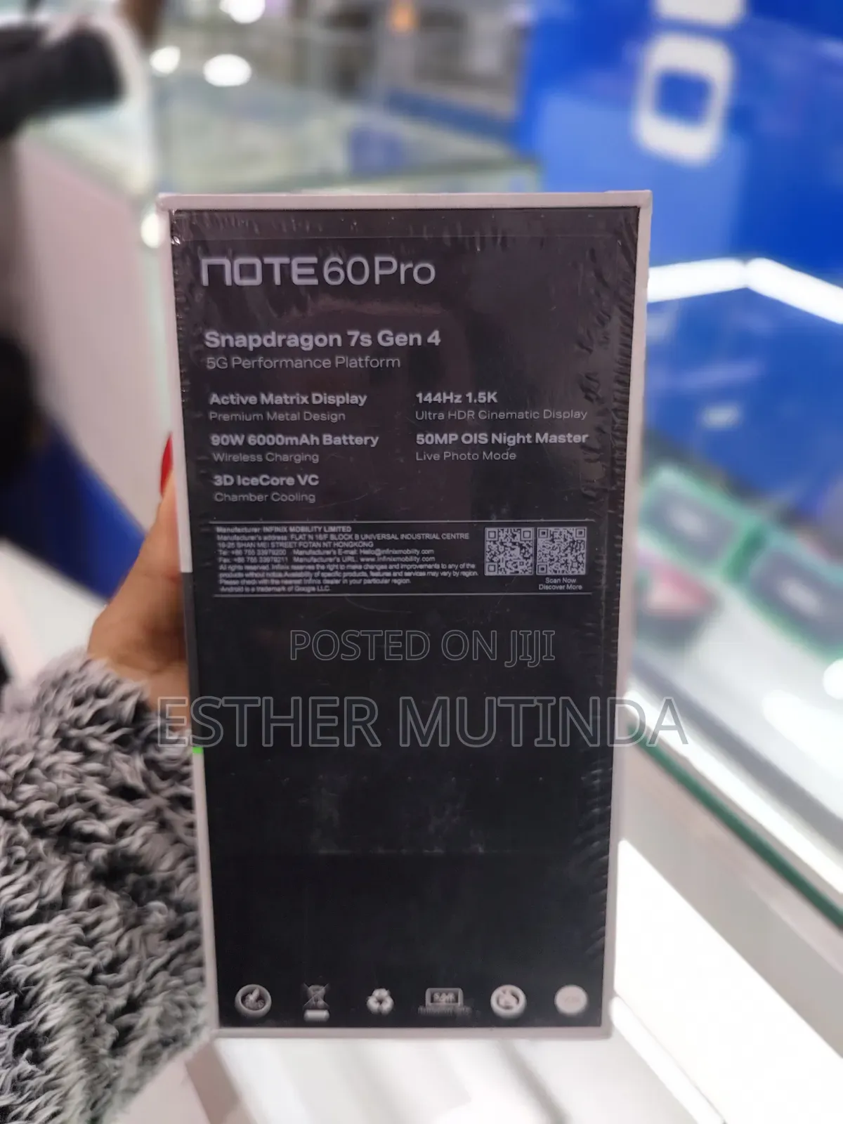 New Infinix Note 60 Pro 256 GB Blue