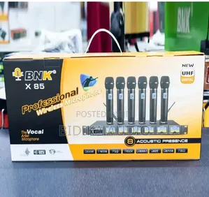 BNK X85 6-Channel Uhf Wireless Microphone System