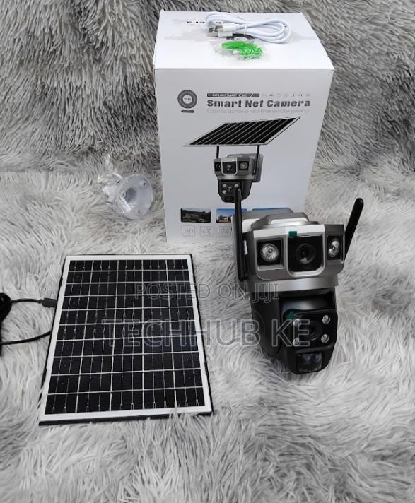 4g Solar PTZ Security Camera Dual Lens V380 Pro CCTV