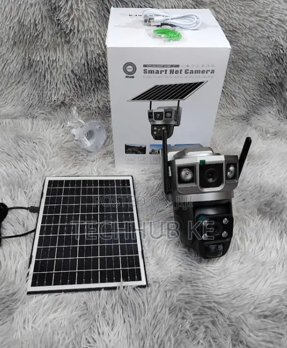 4g Solar PTZ Security Camera Dual Lens V380 Pro CCTV