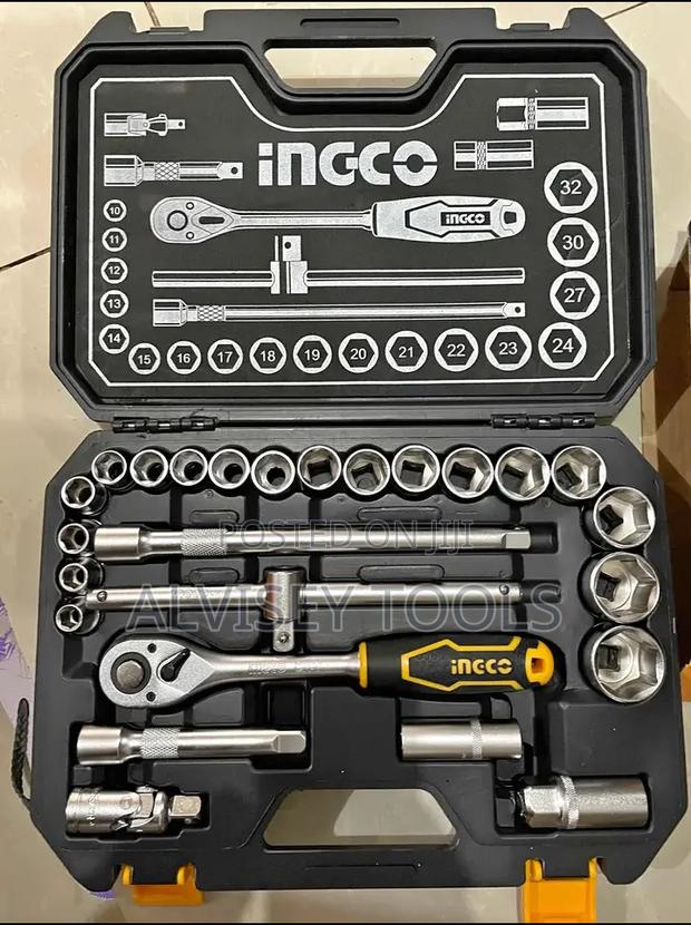 25pcs Ingco Socket Wrench Set