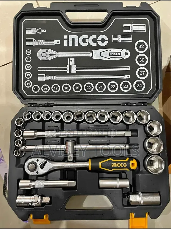 25pcs Ingco Socket Wrench Set