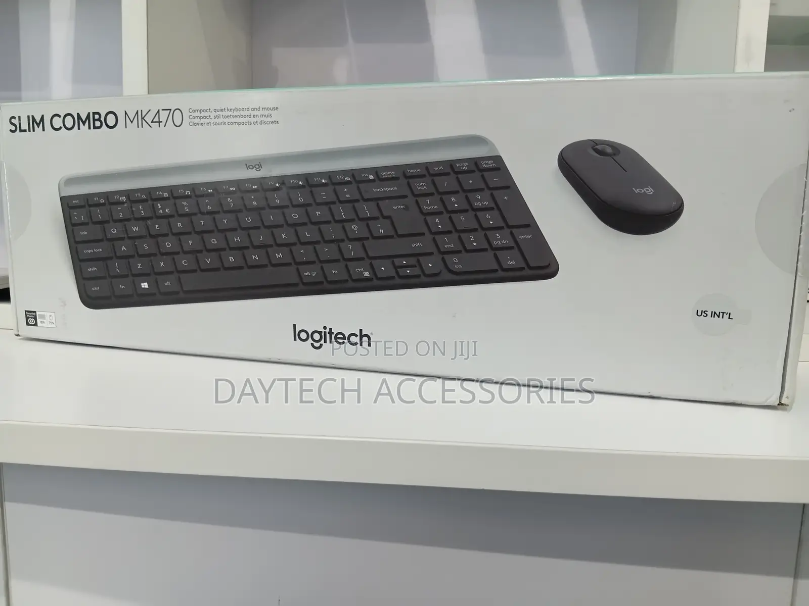 Logitech Keyboard + Mouse - Wireless - Mk470 - Qwerty (Us) - Graphite