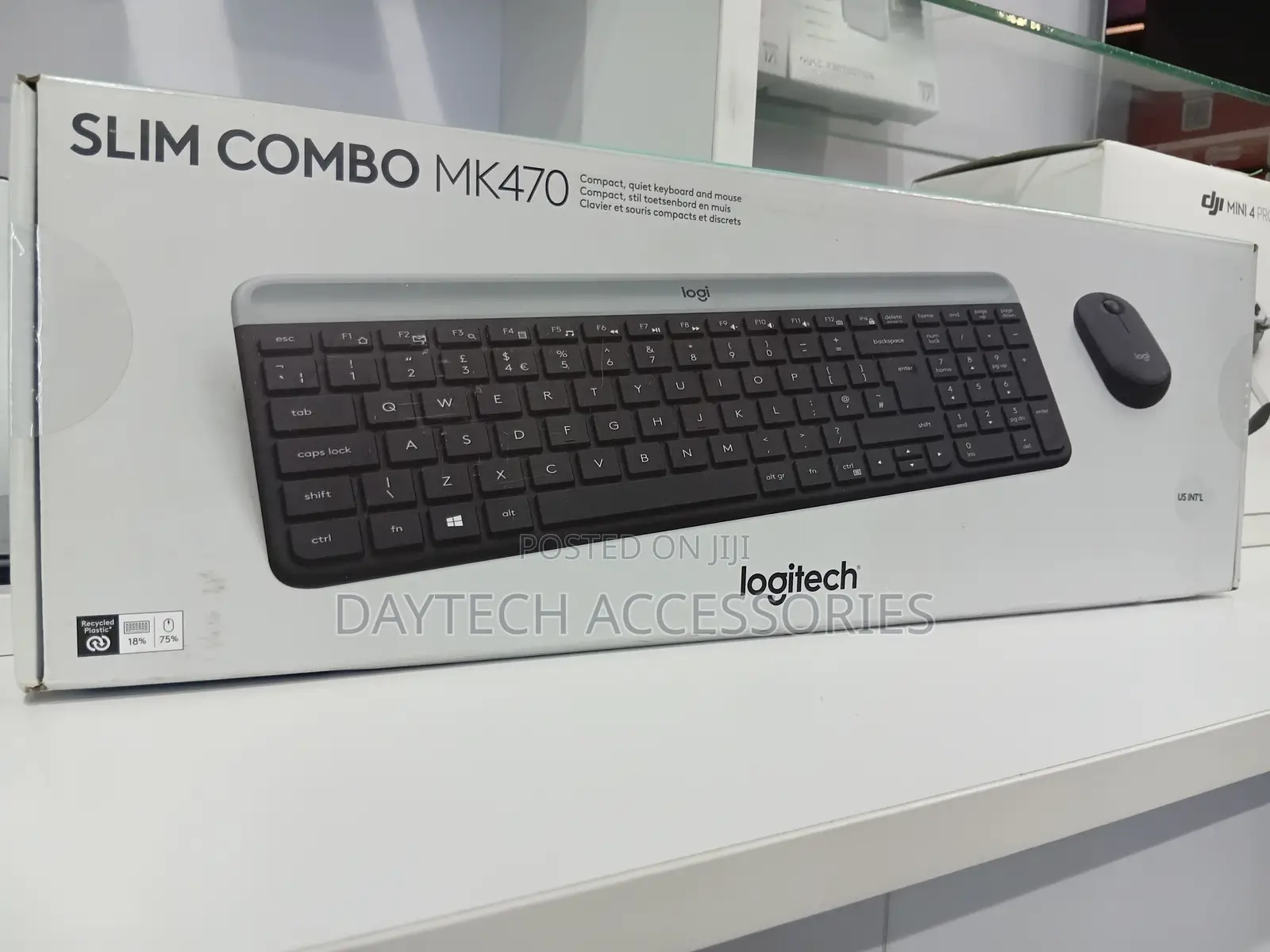 Logitech Keyboard + Mouse - Wireless - Mk470 - Qwerty (Us) - Graphite