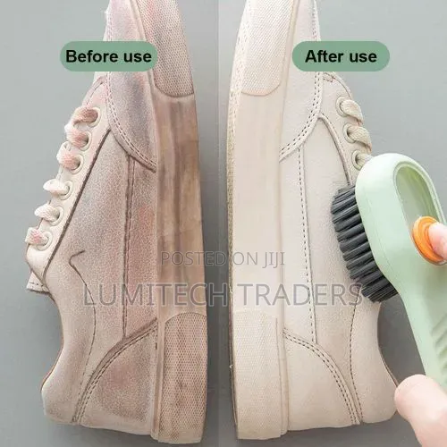 Shoe Brush With Soap Pump