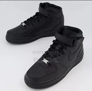Nike Airforce 1 High-Cut Sneakers Black/White