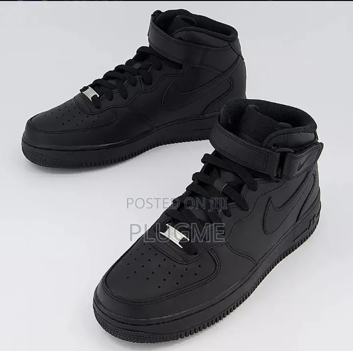Nike Airforce 1 High-Cut Sneakers Black/White