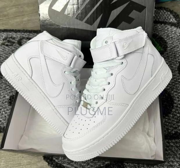 Nike Airforce 1 High-Cut Sneakers Black/White - thumbnail 2