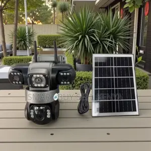 Energy Saving Design 20mp 4g PTZ Triple Lens Solar Security Camera