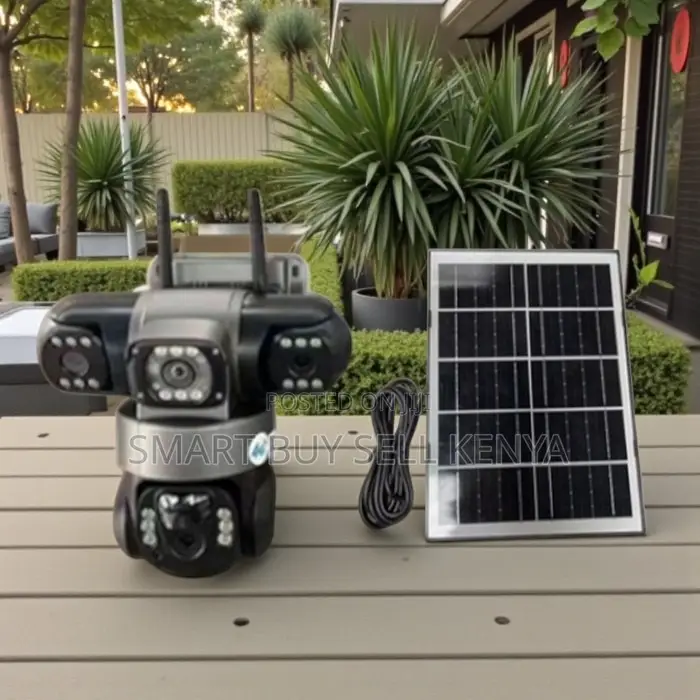 Energy Saving Design 20mp 4g PTZ Triple Lens Solar Security Camera