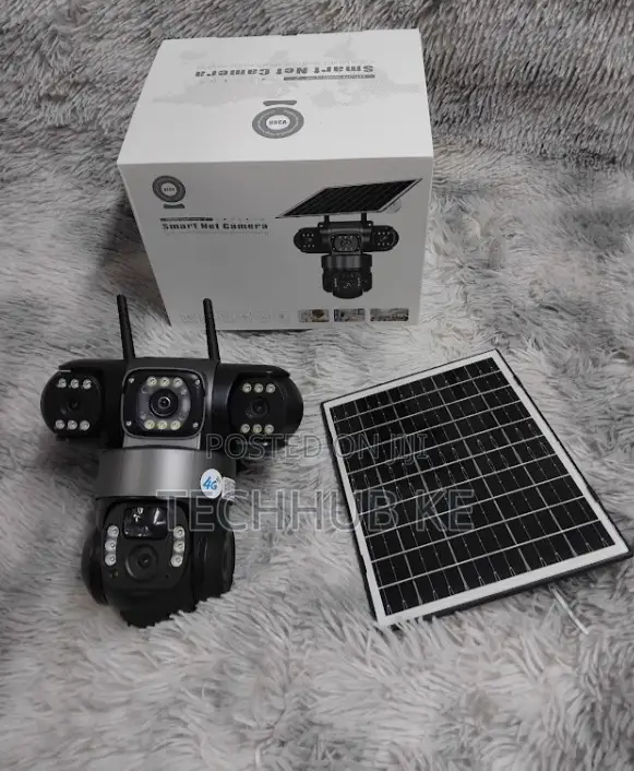 4g Solar PTZ Camera Triple Lens With Smart Motion Tracking