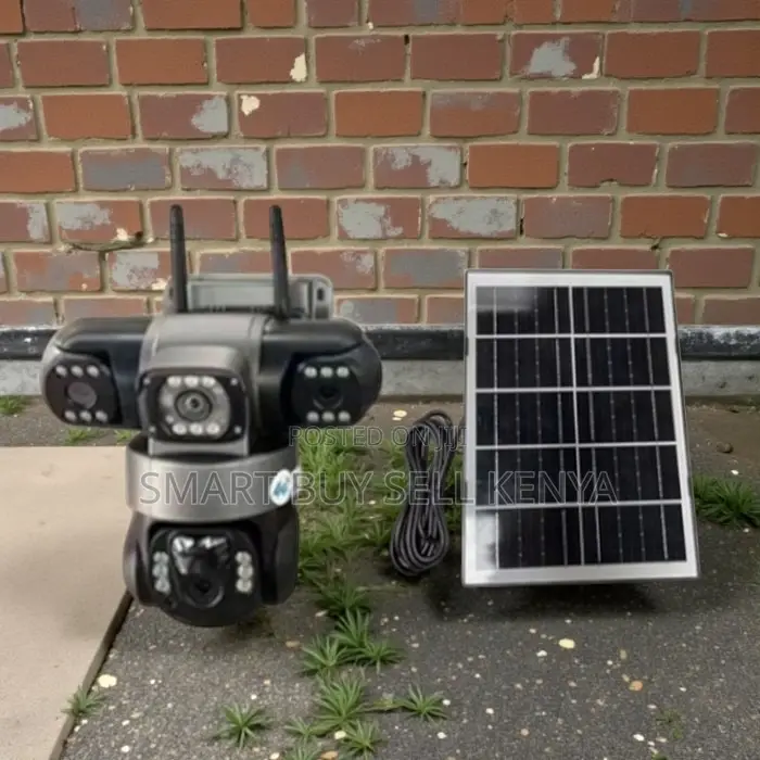 Mobile App Control 20mp 4g PTZ Triple Lens Solar Security Camera