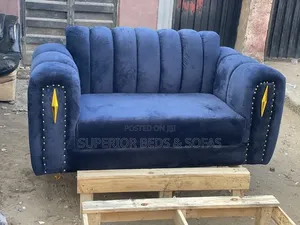 2 Seater Sofa in Navy Blue: Comfy Design