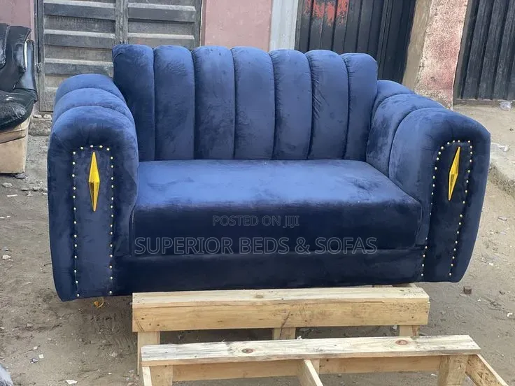2 Seater Sofa in Navy Blue: Comfy Design