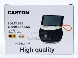 Caston C15 Portable Hi-Fi Bluetooth Speaker With Phone Holder