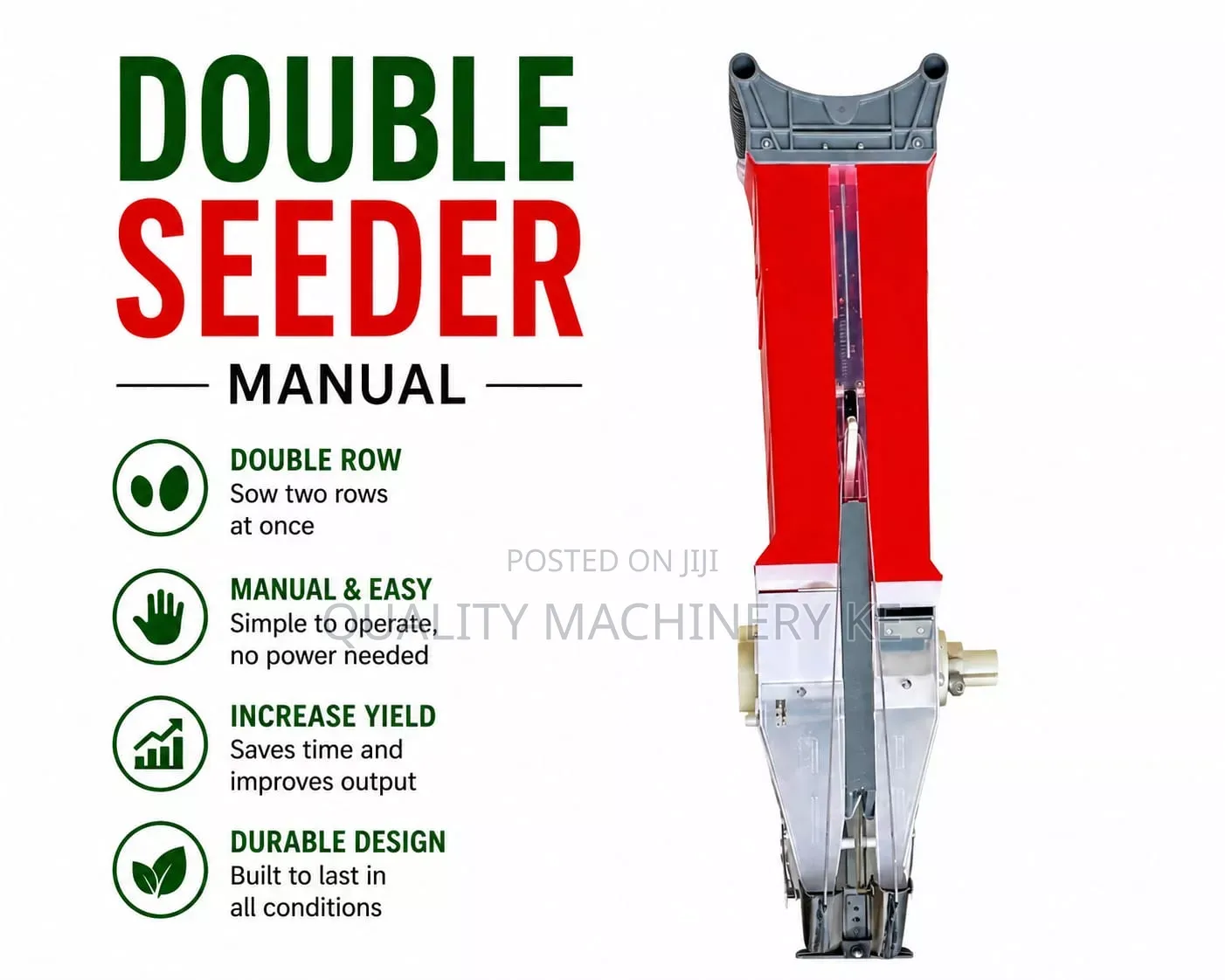 Time Saving Manual Double Seeder/Planter
