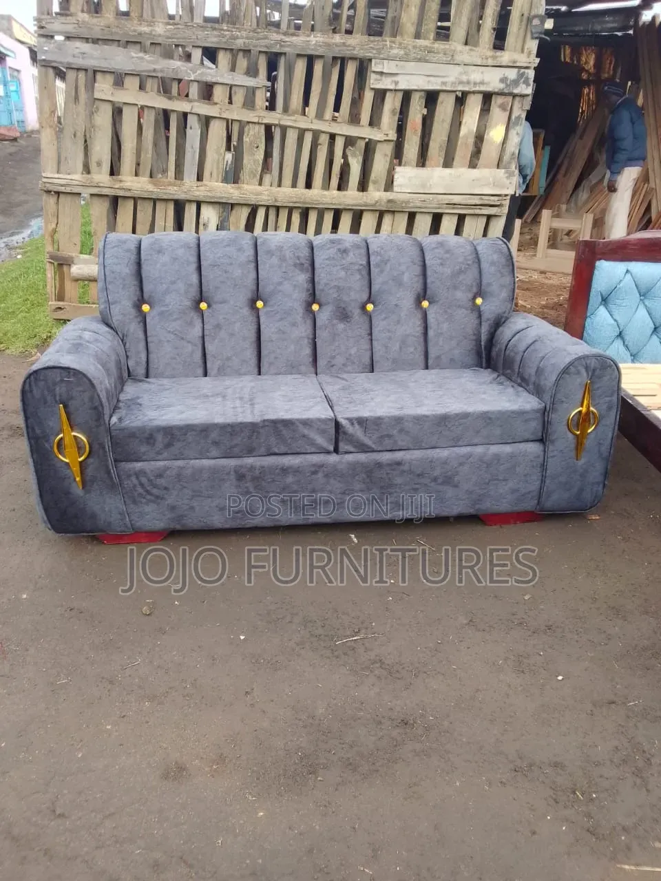 Grey 3 Seater Sofa