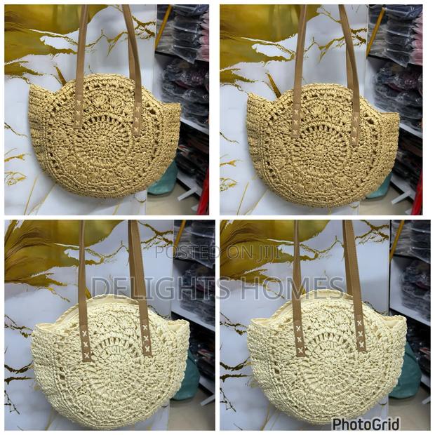 Gorgeous Woven Circular Tote—Yu - thumbnail 3