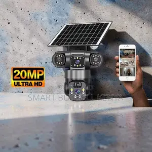 Ip66 Rated Waterproof 20mp Ultra Hd 4g PTZ Triple Lens Solar Camera