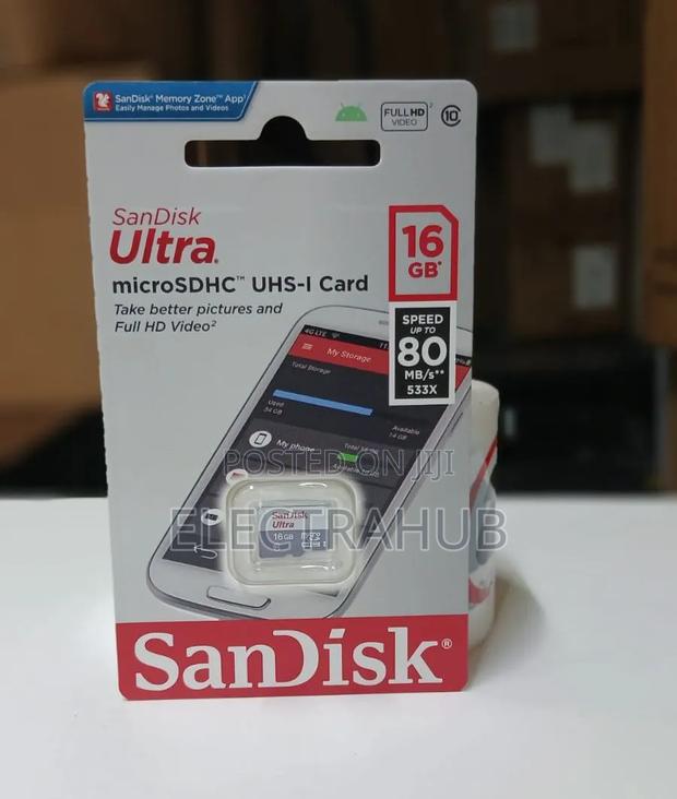 Sandisk Ultra 16gb Memory Card Brand New Sealed