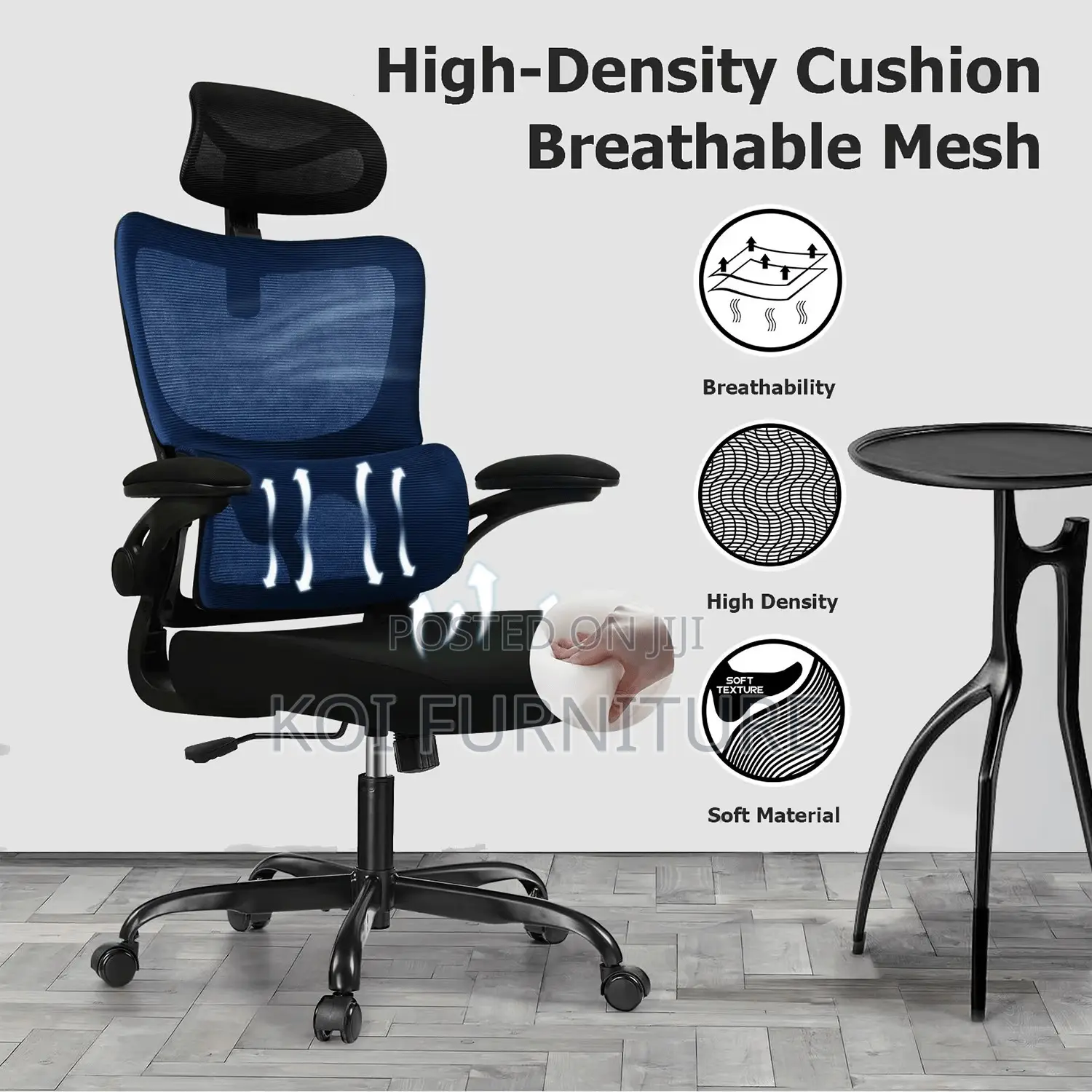 Office Chairs; Ergonomic High Back Full Mesh Office Chairs