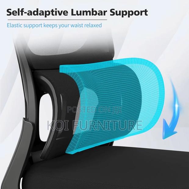 Office Chairs; Ergonomic High Back Full Mesh Office Chairs - thumbnail 7
