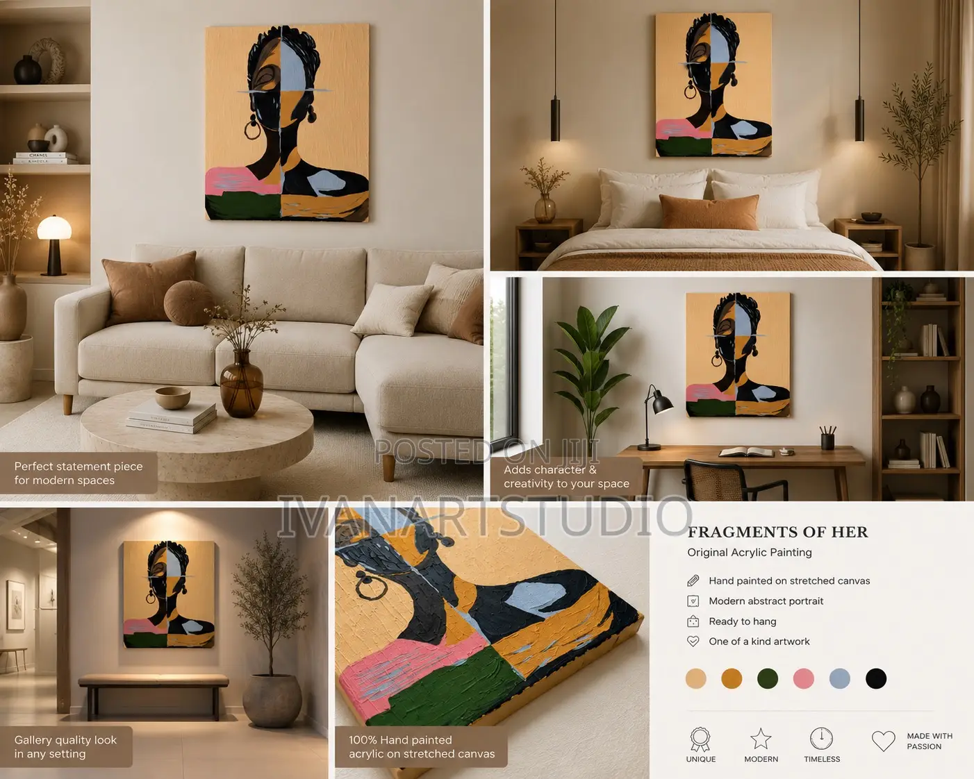 Fragments of Her -Original Painting