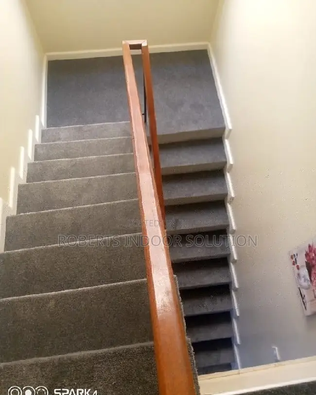 Dark Grey Delta 4mm Thick Staircase Wall-to-Wall Carpet
