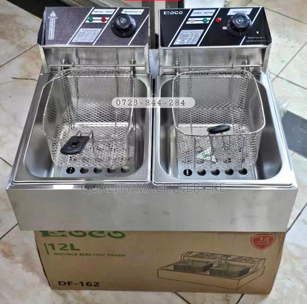 High Quality 12l Double Deep Fryer /Chips Fryer Imported