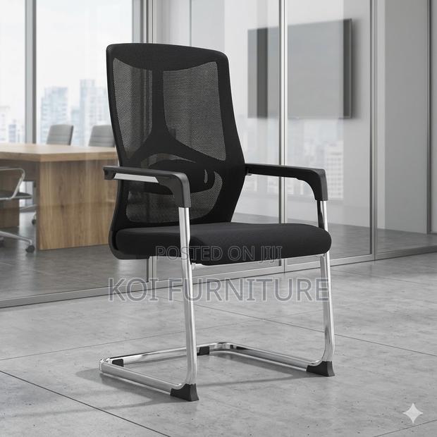 Office Chairs; High Backrest Visitors Chair With Breathable Mesh - thumbnail 5