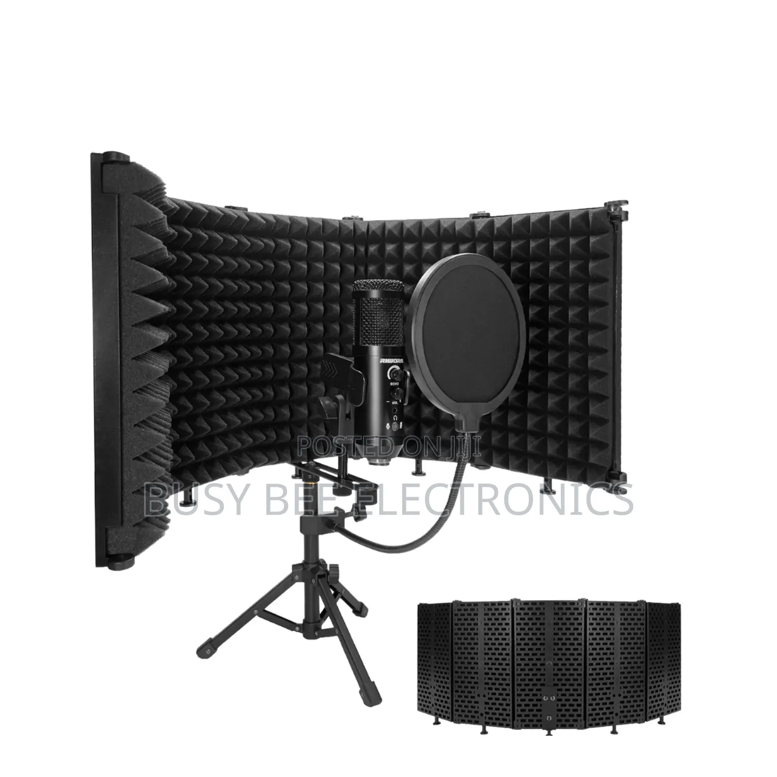 Noise Cancelling Vocals Metal Isolation Shield
