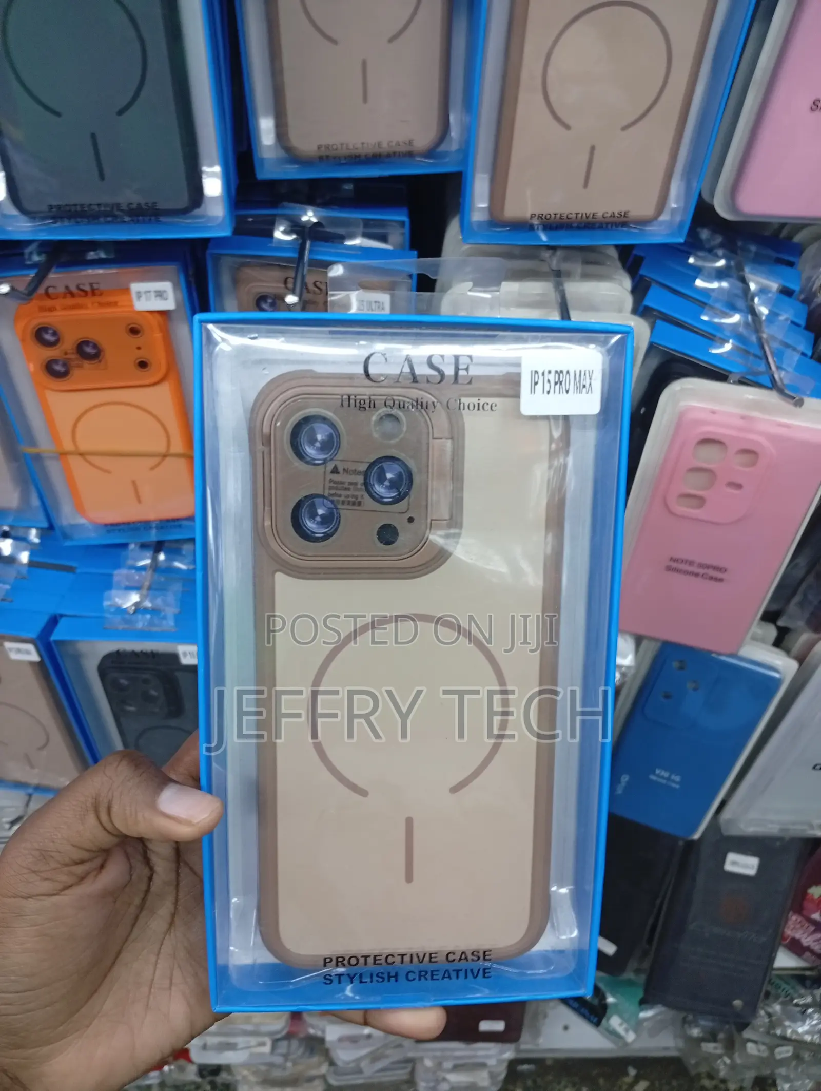 iPhone 15 Pro Max Frosted Semi-Translucent Back Panel Cover