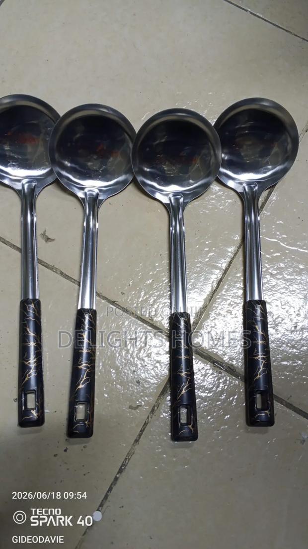 Silver Marble Serving Spoon_jim