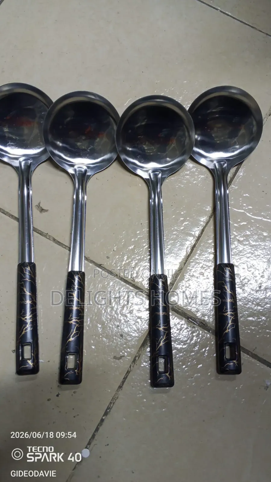 Silver Marble Serving Spoon_jim
