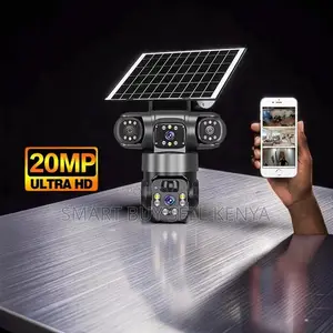 Smart Ai 4g PTZ Ultra Hd 4g PTZ Rotating Triple Lens Solar Camera