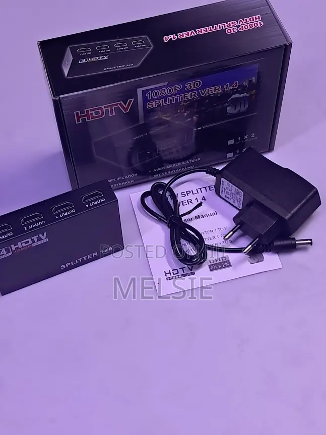 Hdmi 1x4 Splitter Ver 1.4 Full Hd Video Distributor