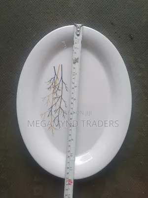 12pc Melamine Oval Plate 30cm