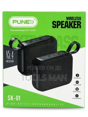 Punex Sk-01 Portable Wireless Bluetooth Speaker V5.4 - Black.
