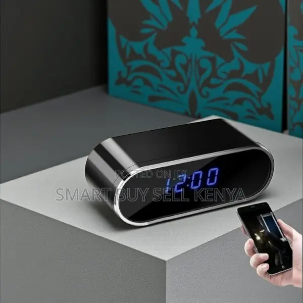 Motion Sensor Hd Security 1080p Alarm Table Clock Hidden Spy Camera