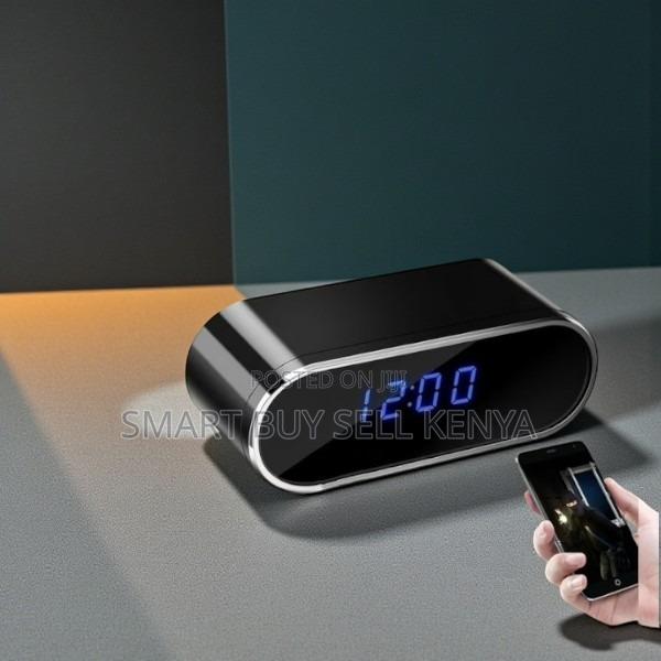 Night Vision Wifi Remote 1080p Alarm Table Clock Hidden Spy Camera