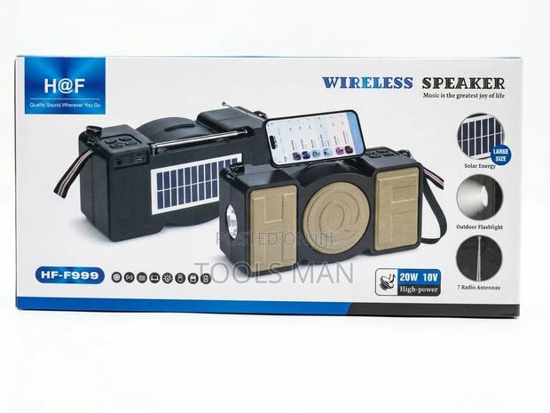H at F Hf-F999 Solar Wireless Portable Speaker With Flashlight - 20w.