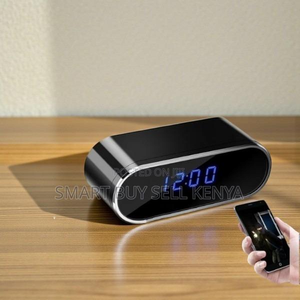 Remote Access Surveillance 1080p Alarm Table Clock Hidden Spy Camera