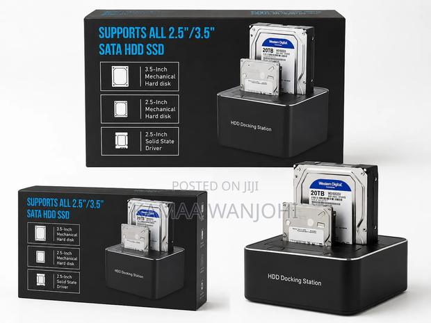 HDD Docking Station for 2.5" 3.5" Sata HDD - thumbnail 2