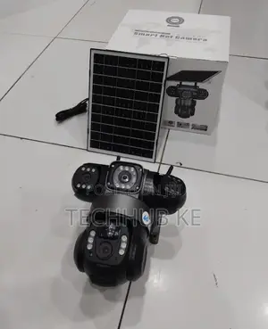Triple Lens 4g Waterproof Security Surveillance Solar Camera