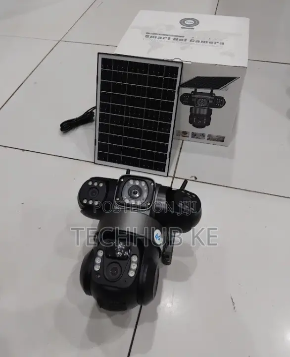 Triple Lens 4g Waterproof Security Surveillance Solar Camera