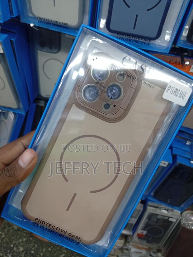 iPhone 13 Pro Max Beige and Tan-Colored Case - thumbnail 2